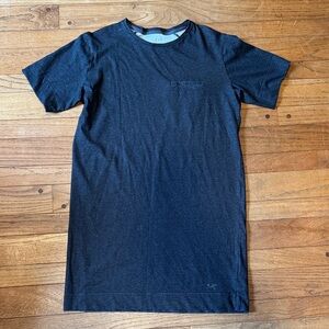 Arc'teryx M Black Heather Cela Dress Cotton Jersey Performance Knit J156